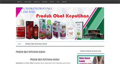 Desktop Screenshot of obatkeputihan.net